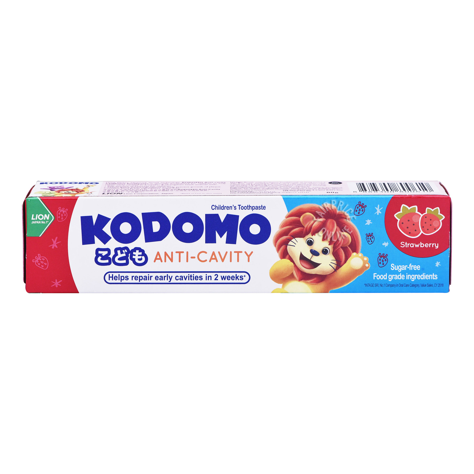 KODOMO Anti-Cavity Strawberry 80g – detská zubná pasta